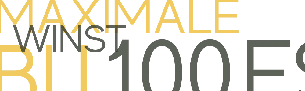 Maximale Winst bij 100 Gratis Spins